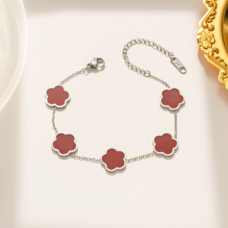 Five-Leaf Clover Bracelet
