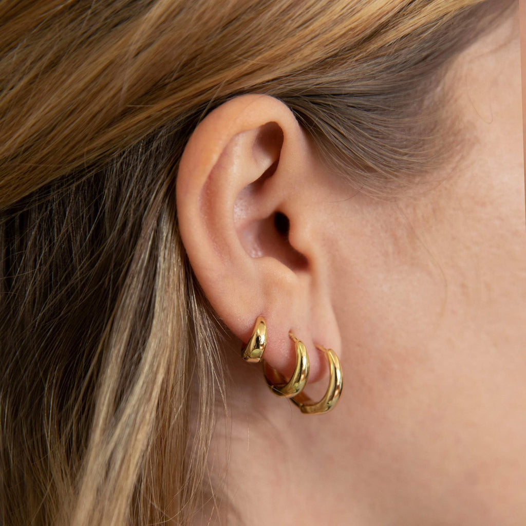 Small Annulet Multi Piercing Earrings