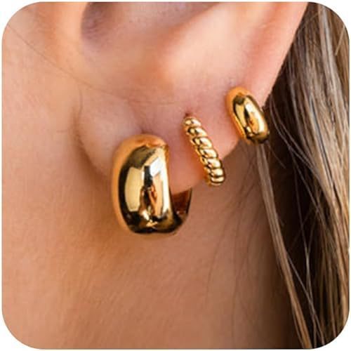 Small Annulet Multi Piercing Earrings