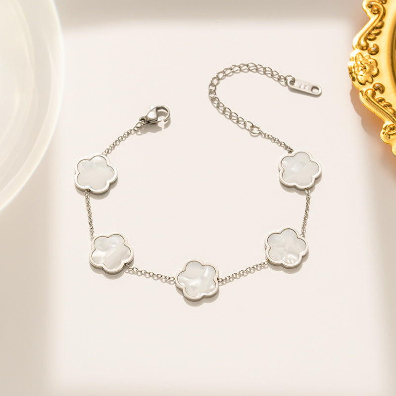 Five-Leaf Clover Bracelet