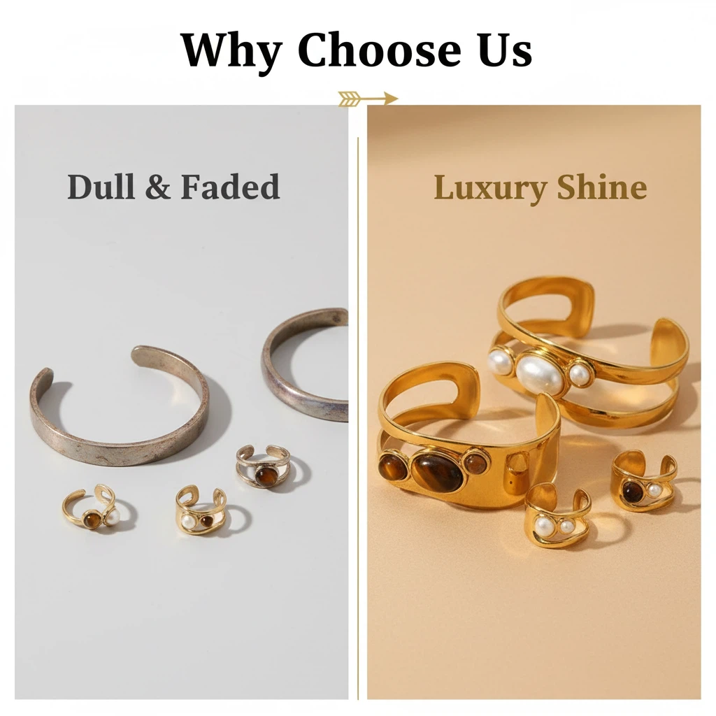 Natural Stone Wide Face Bracelet