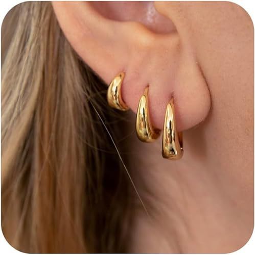 Small Annulet Multi Piercing Earrings