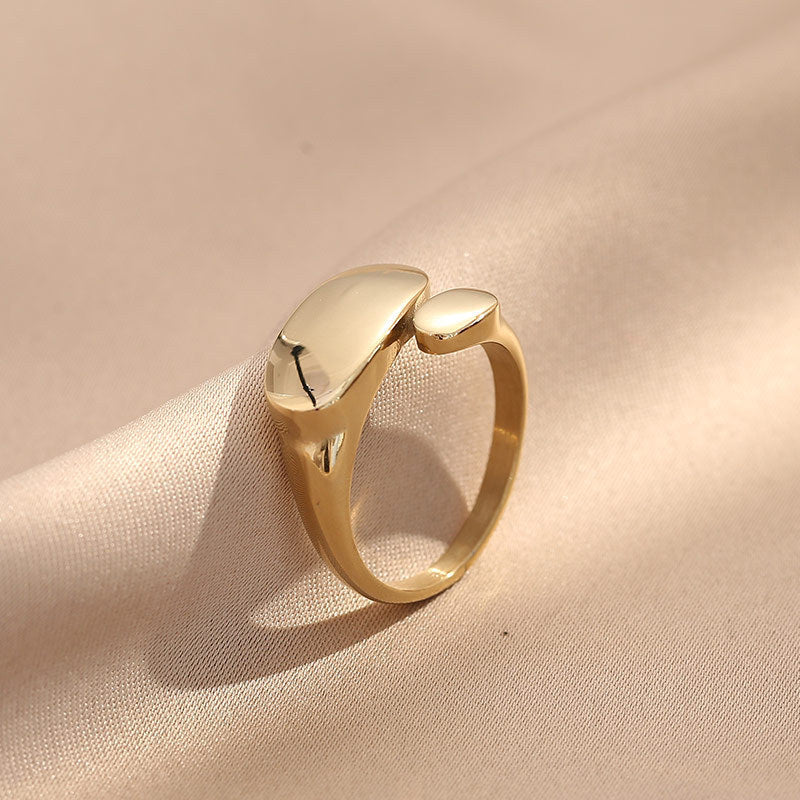 18K Gold-plated Oval Ring