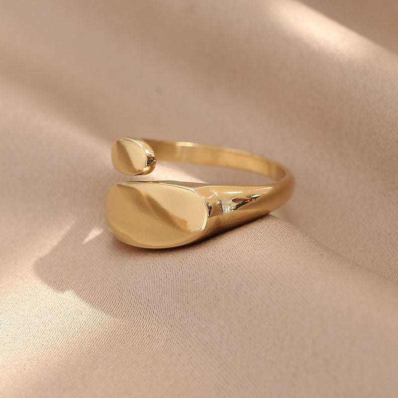 18K Gold-plated Oval Ring